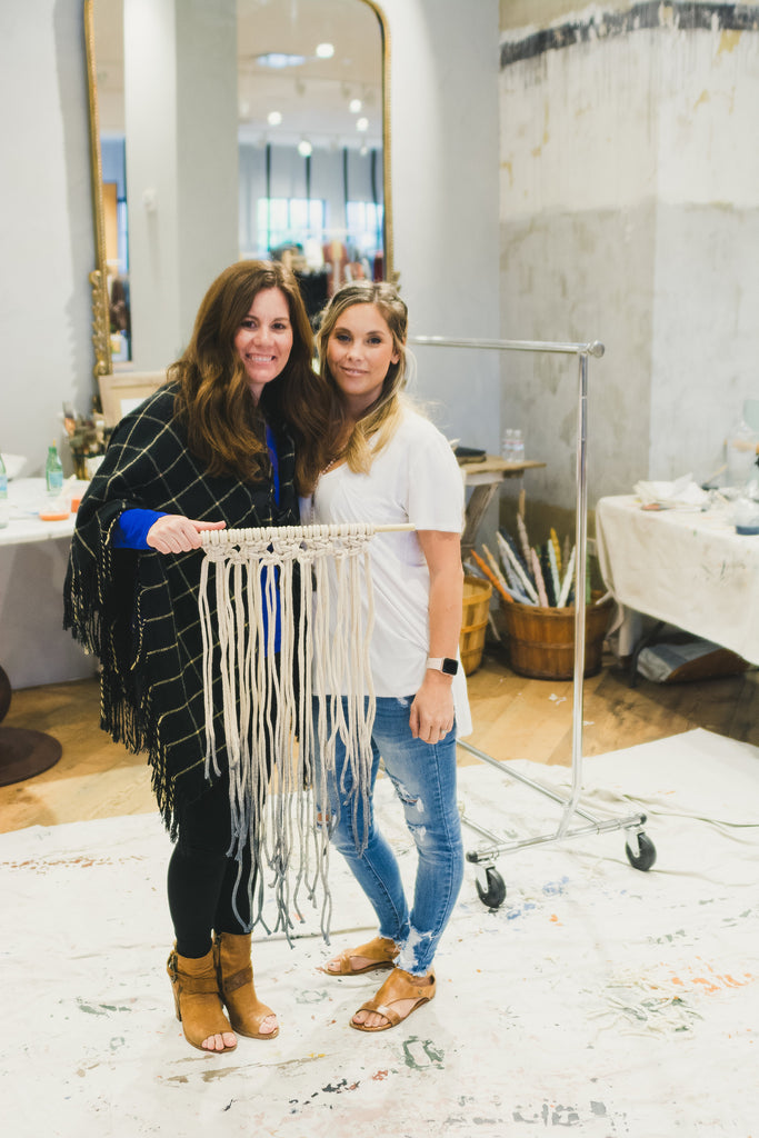 Macrame+Milk Paint Anthropologie Workshop